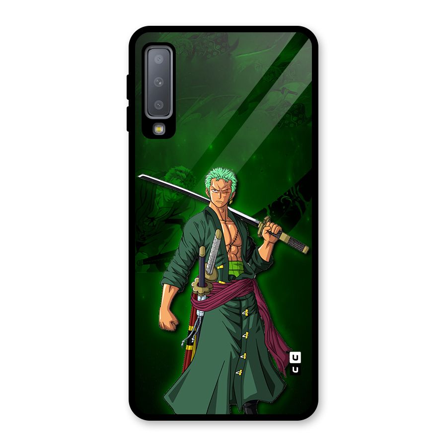 Zoro Ready Glass Back Case for Galaxy A7 (2018)