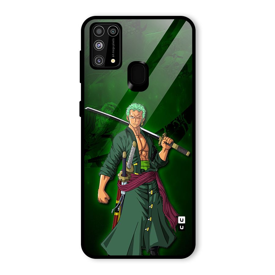 Zoro Ready Glass Back Case for Galaxy F41