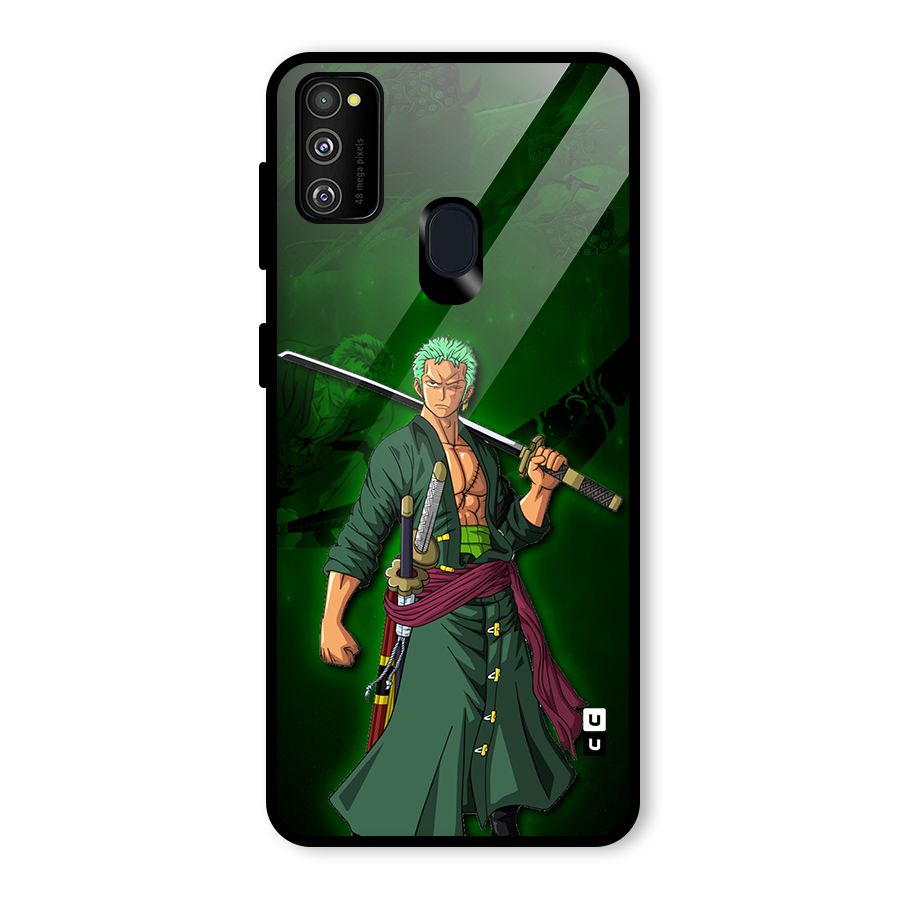 Zoro Ready Glass Back Case for Galaxy M30s