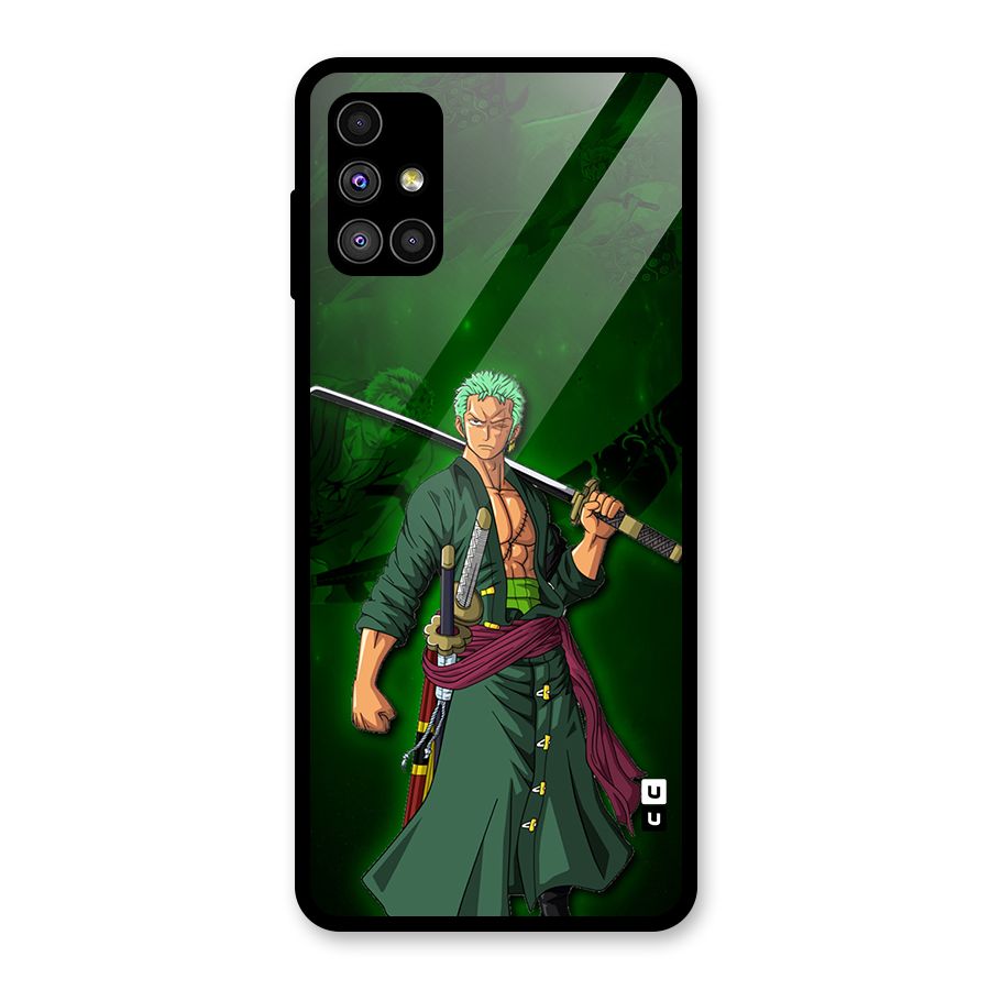 Zoro Ready Glass Back Case for Galaxy M51