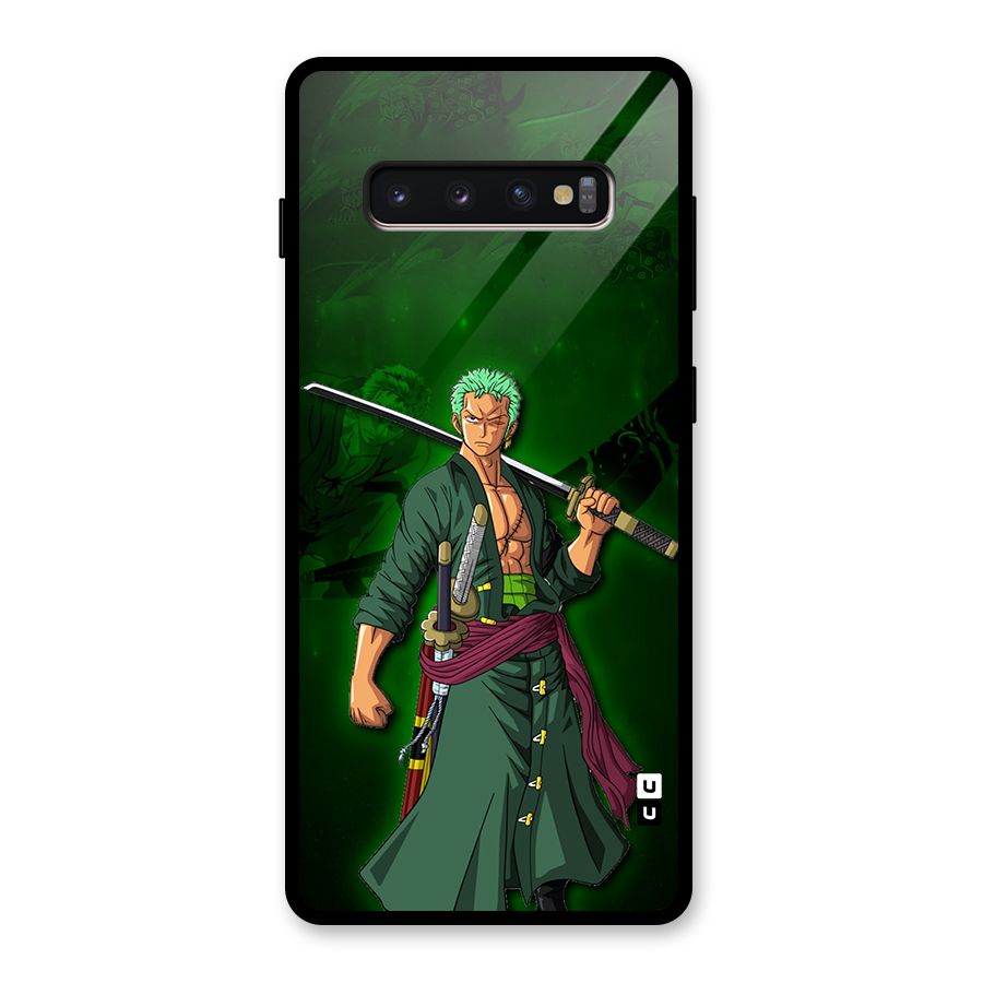 Zoro Ready Glass Back Case for Galaxy S10 Plus