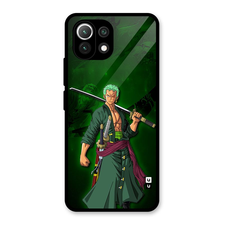 Zoro Ready Glass Back Case for Mi 11 Lite NE 5G