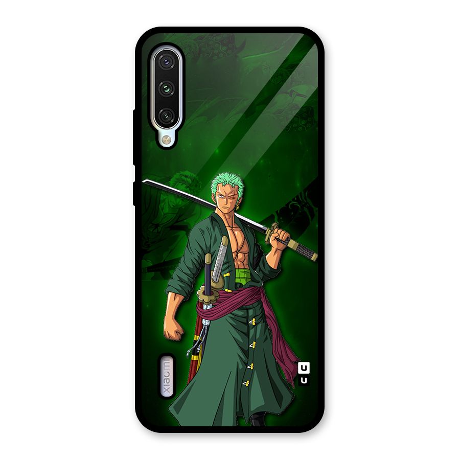 Zoro Ready Glass Back Case for Mi A3
