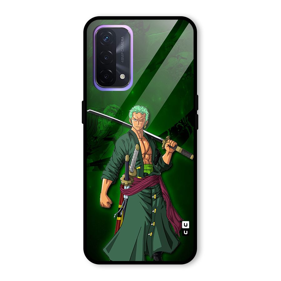 Zoro Ready Glass Back Case for Oppo A74 5G