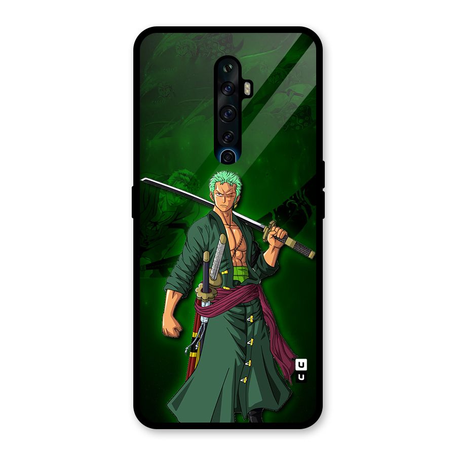 Zoro Ready Glass Back Case for Oppo Reno2 F
