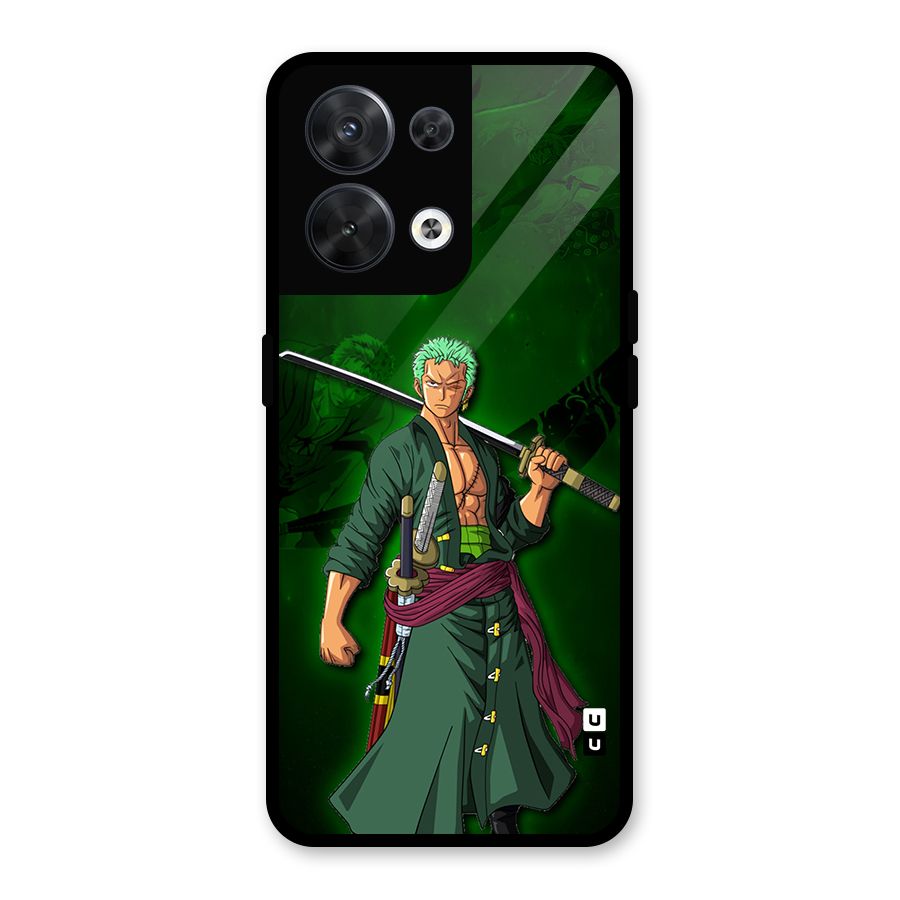 Zoro Ready Glass Back Case for Oppo Reno8 5G