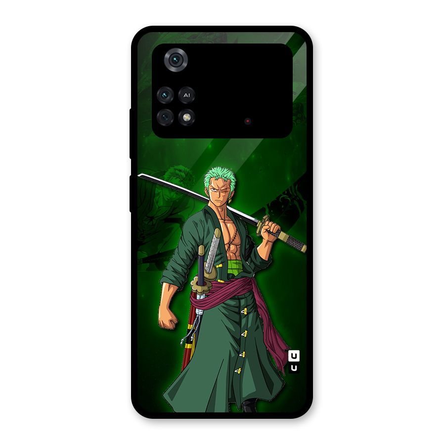 Zoro Ready Glass Back Case for Poco M4 Pro 4G