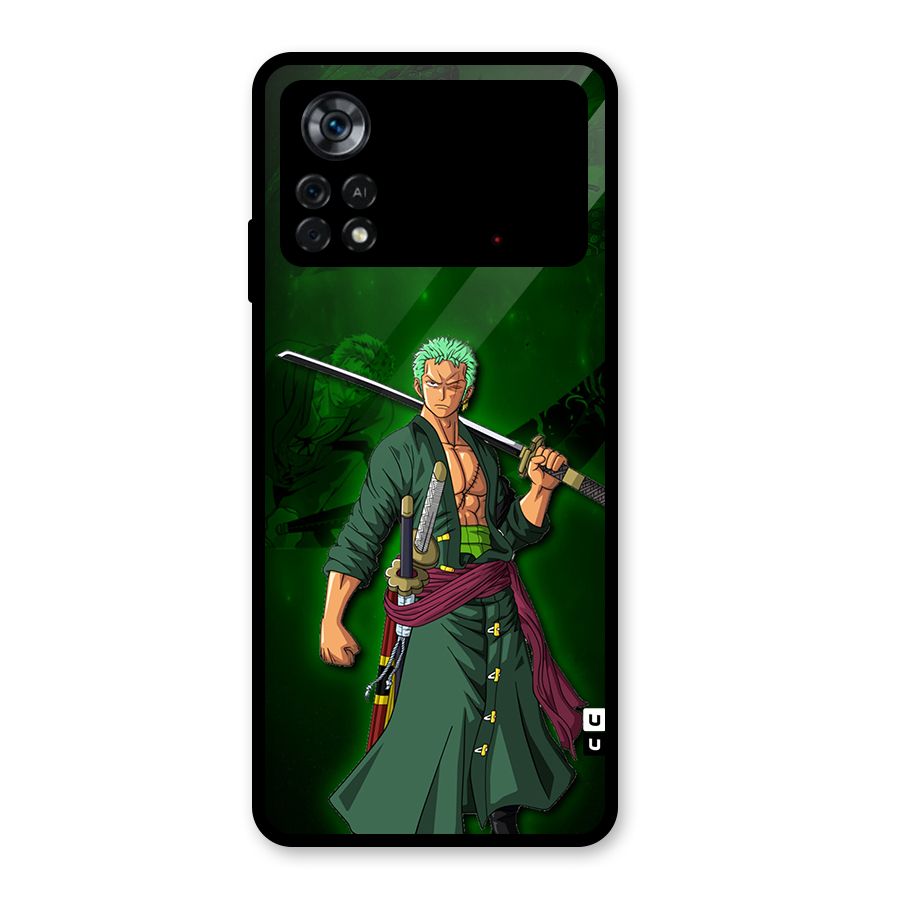 Zoro Ready Glass Back Case for Poco X4 Pro 5G