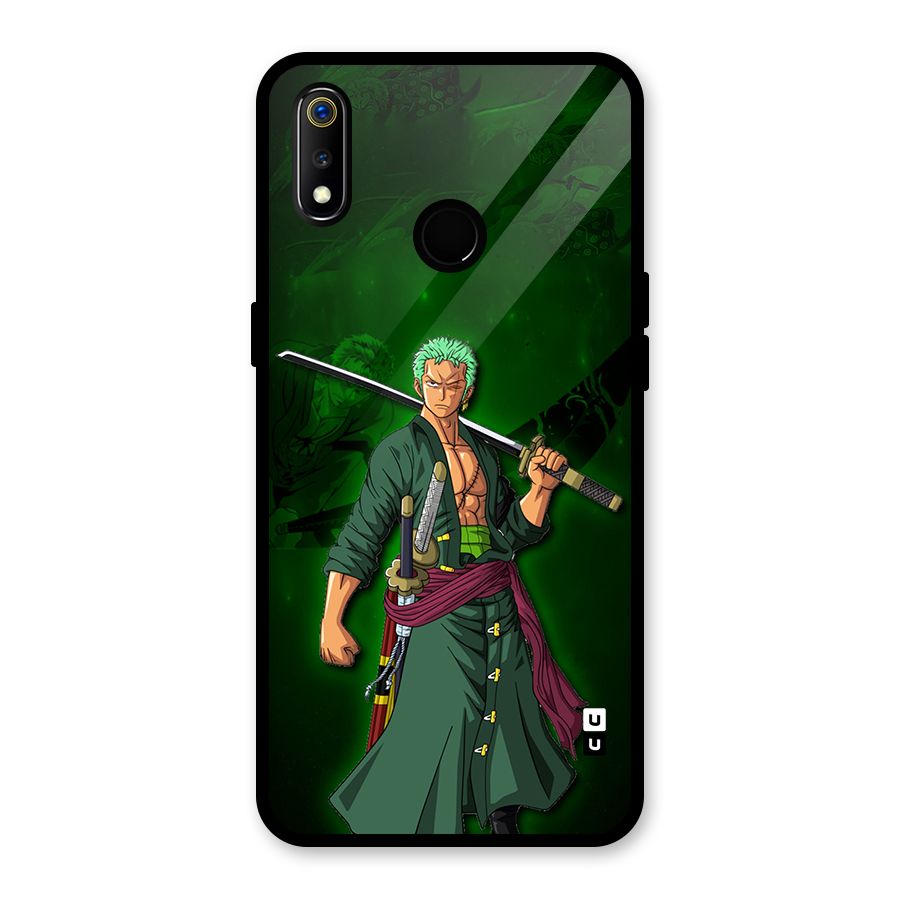 Zoro Ready Glass Back Case for Realme 3i