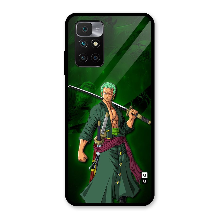 Zoro Ready Glass Back Case for Redmi 10 Prime