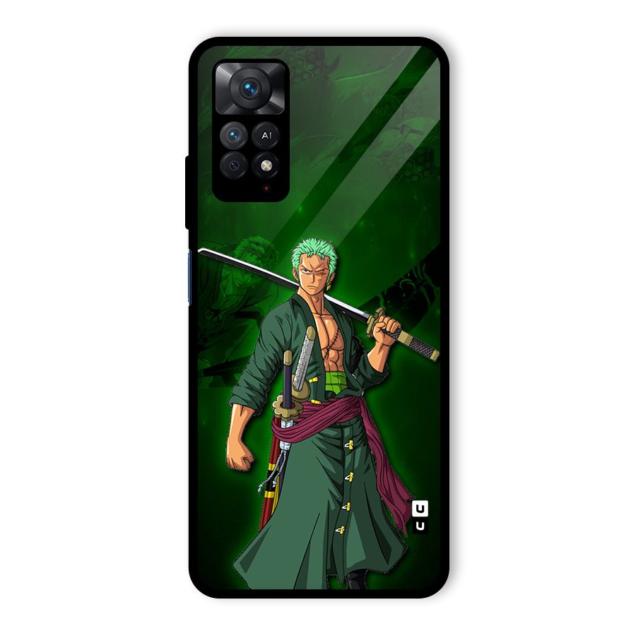 Zoro Ready Glass Back Case for Redmi Note 11 Pro
