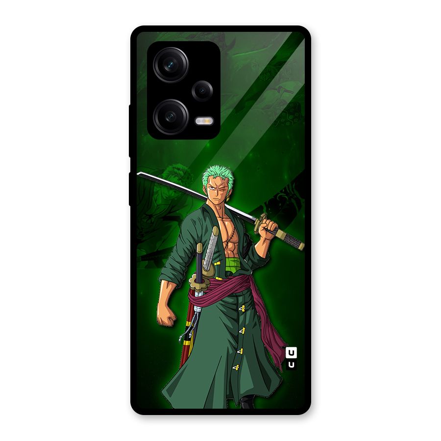 Zoro Ready Glass Back Case for Redmi Note 12 Pro