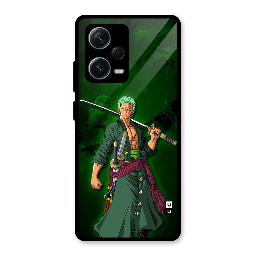 Zoro Ready Glass Back Case for Redmi Note 12 Pro Plus 5G
