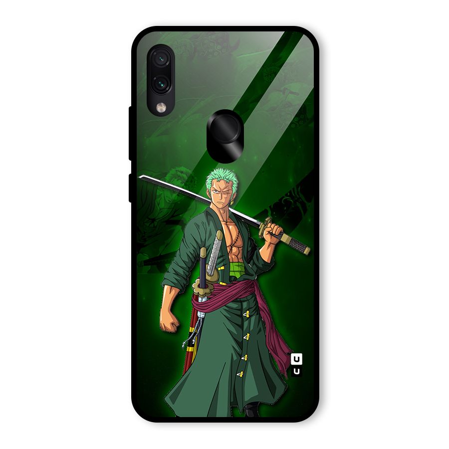 Zoro Ready Glass Back Case for Redmi Note 7S