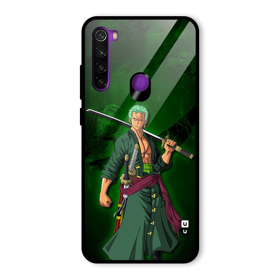 Zoro Ready Glass Back Case for Redmi Note 8