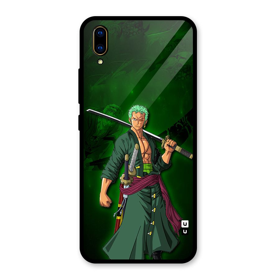 Zoro Ready Glass Back Case for Vivo V11 Pro