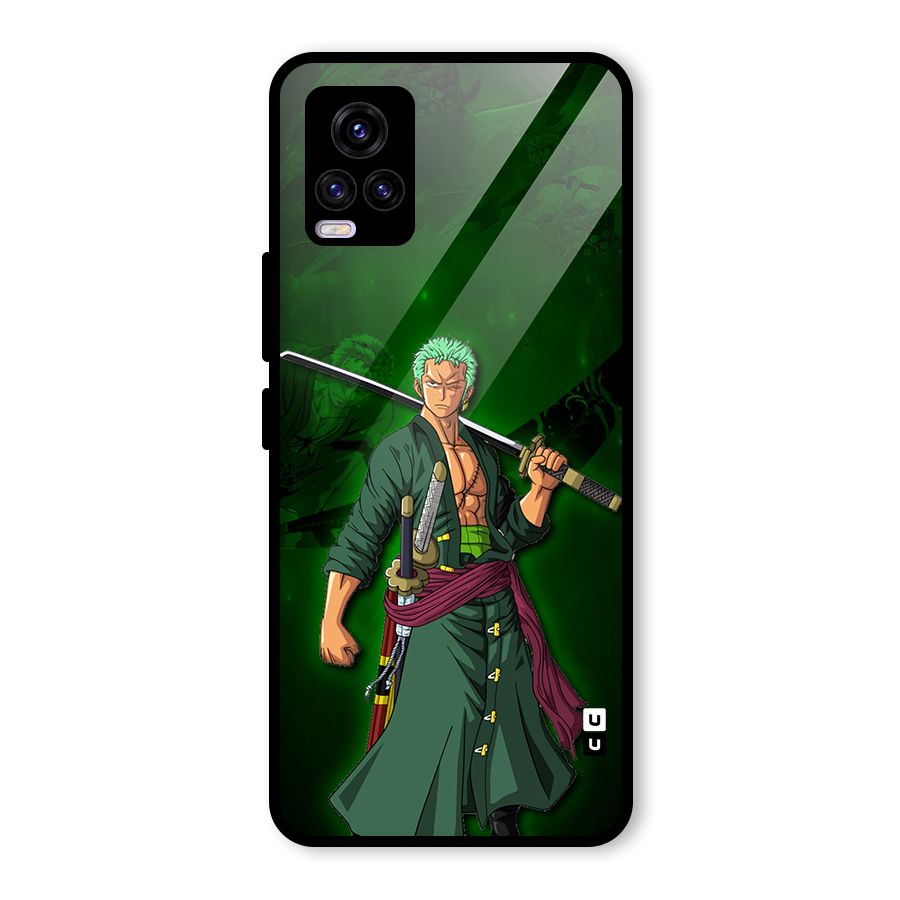 Zoro Ready Glass Back Case for Vivo V20 2021