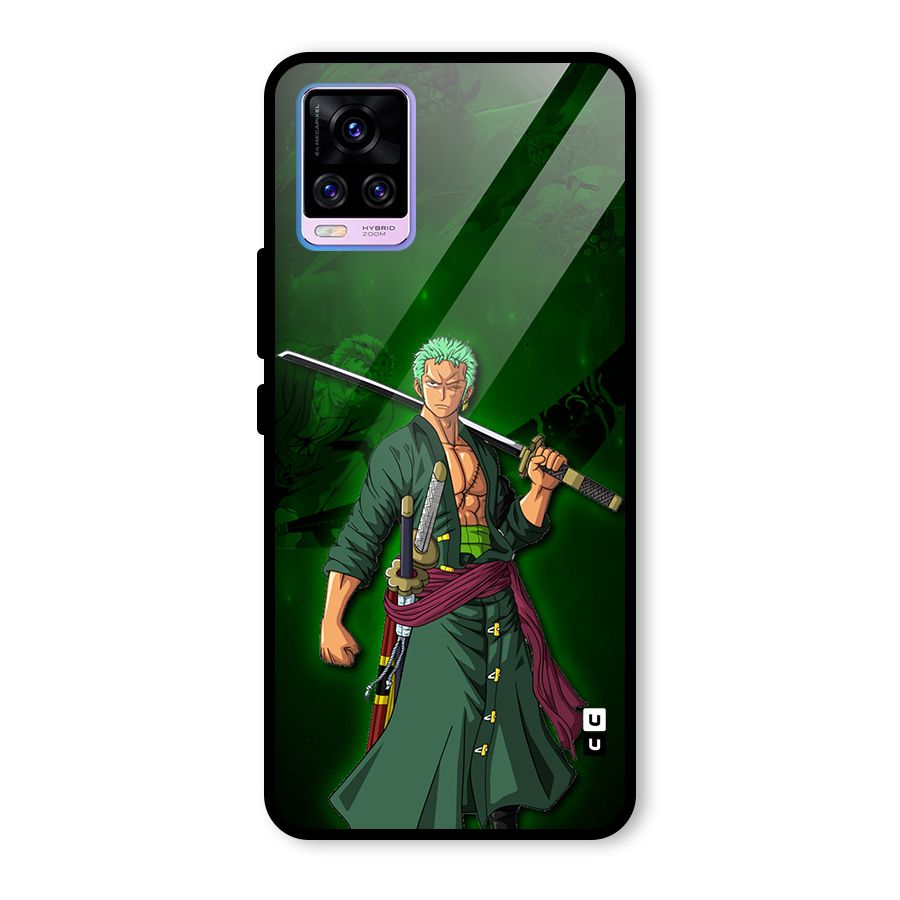 Zoro Ready Glass Back Case for Vivo V20 Pro