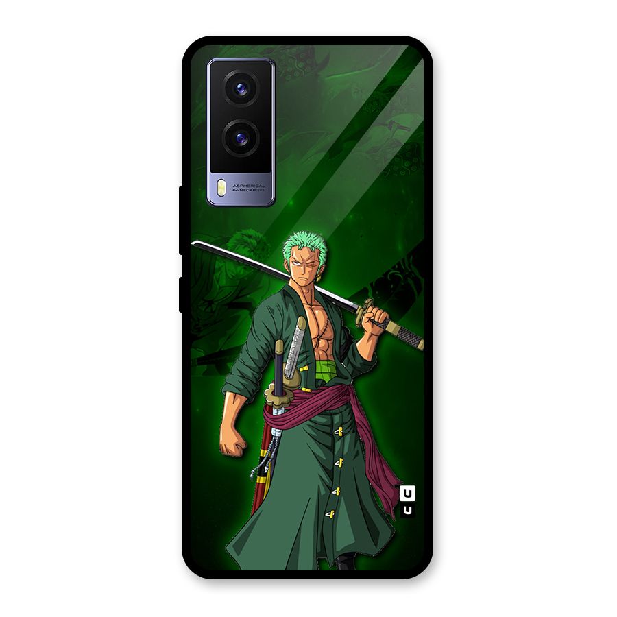 Zoro Ready Glass Back Case for Vivo V21e 5G