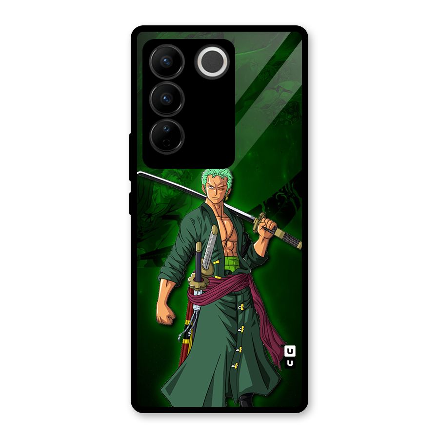 Zoro Ready Glass Back Case for Vivo V27