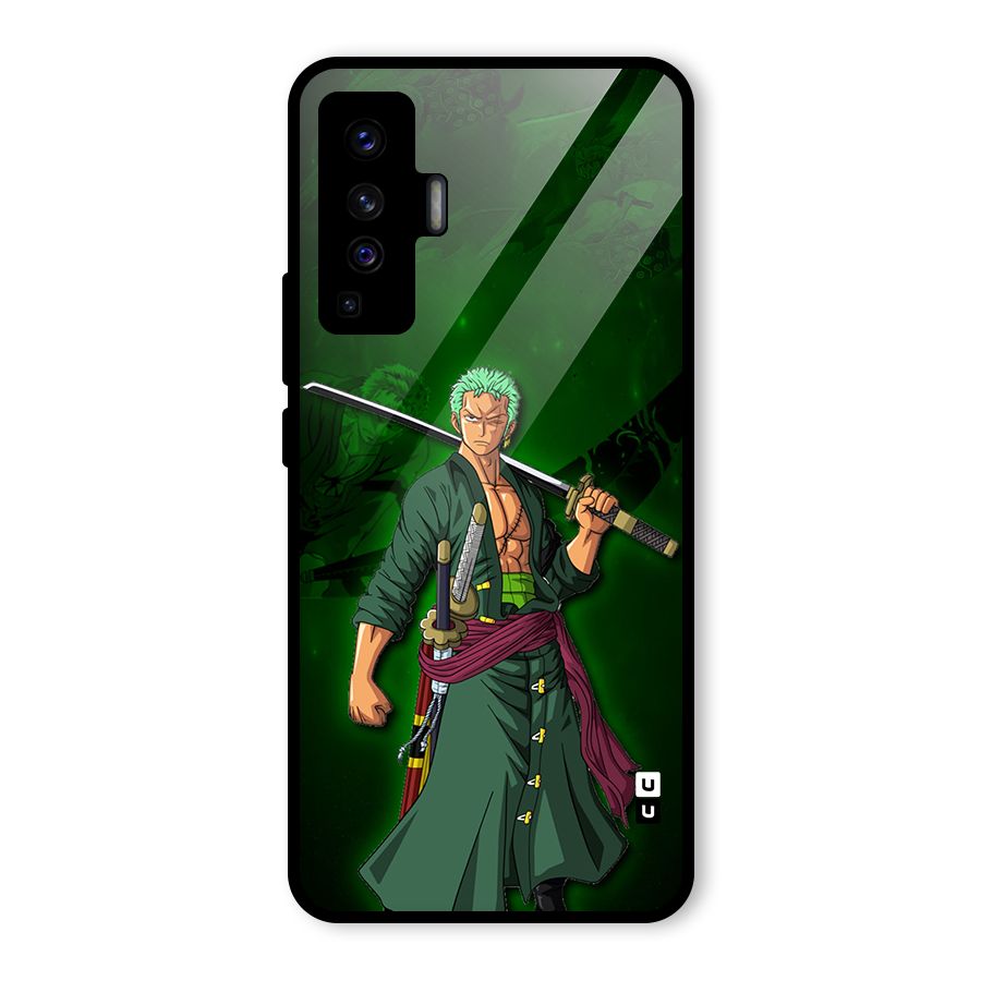 Zoro Ready Glass Back Case for Vivo X50