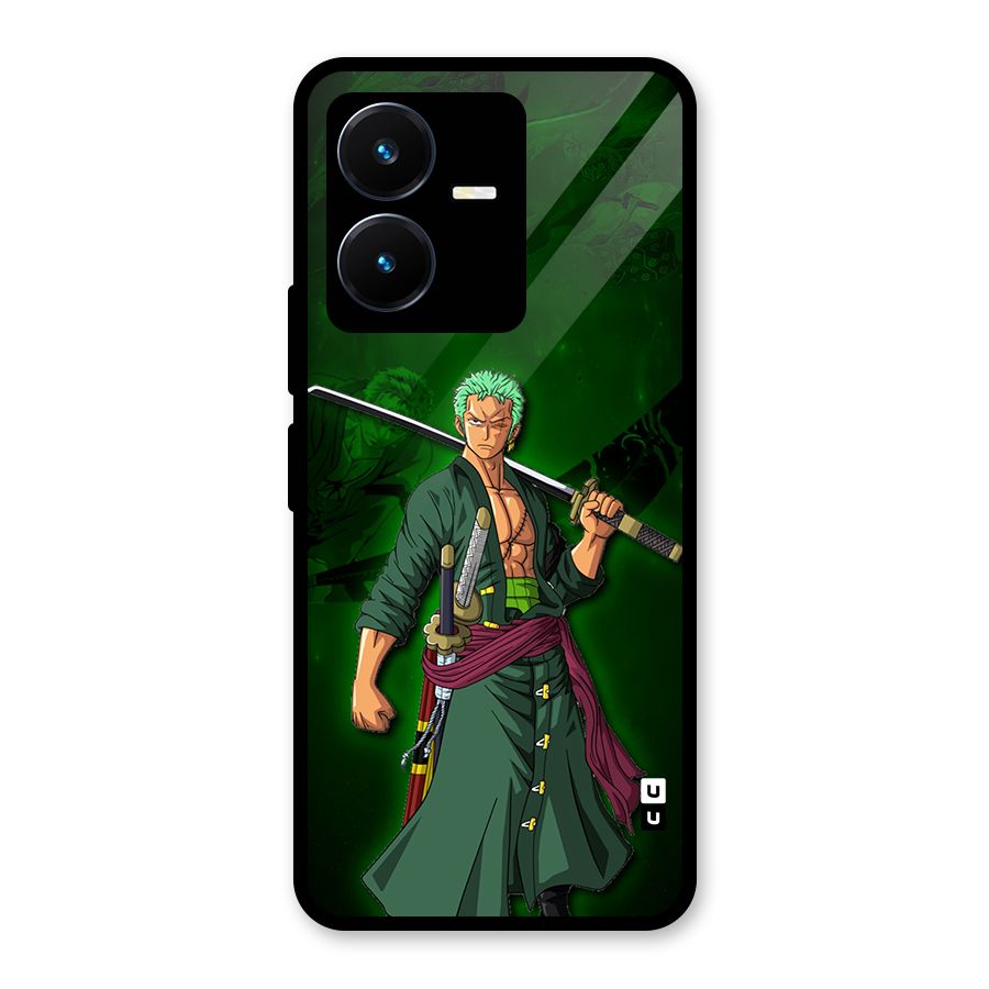 Zoro Ready Glass Back Case for Vivo Y22s