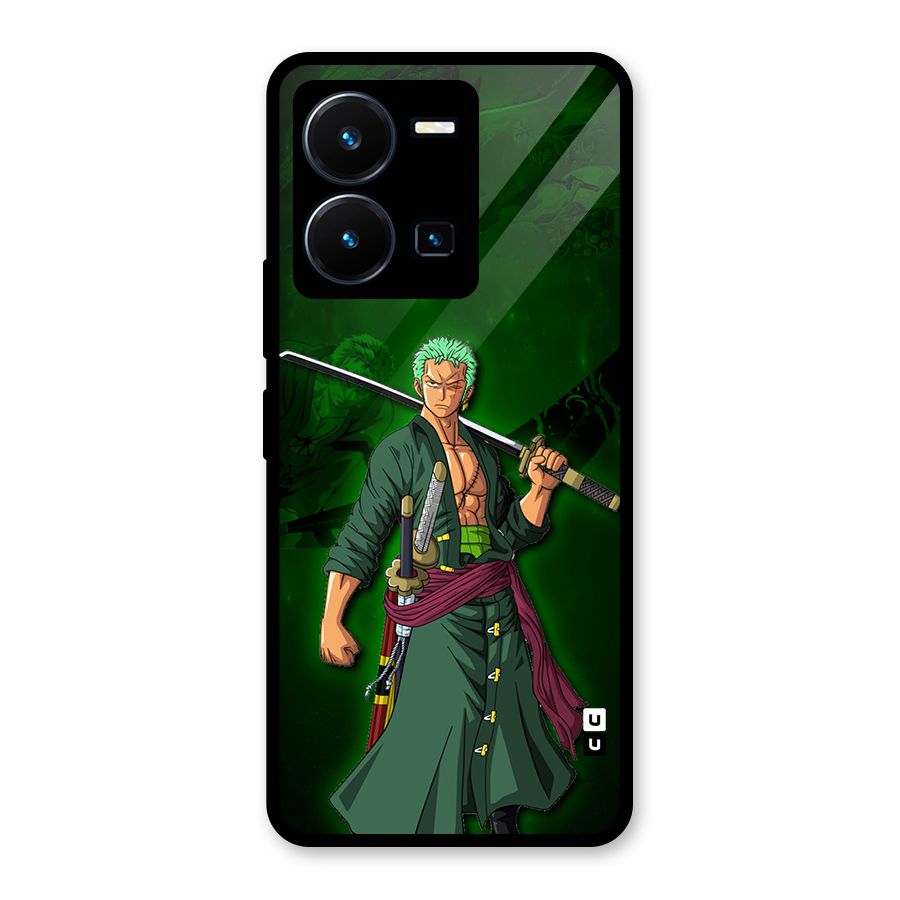 Zoro Ready Glass Back Case for Vivo Y35