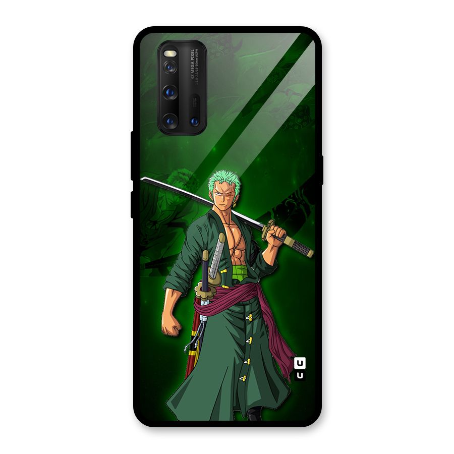 Zoro Ready Glass Back Case for Vivo iQOO 3
