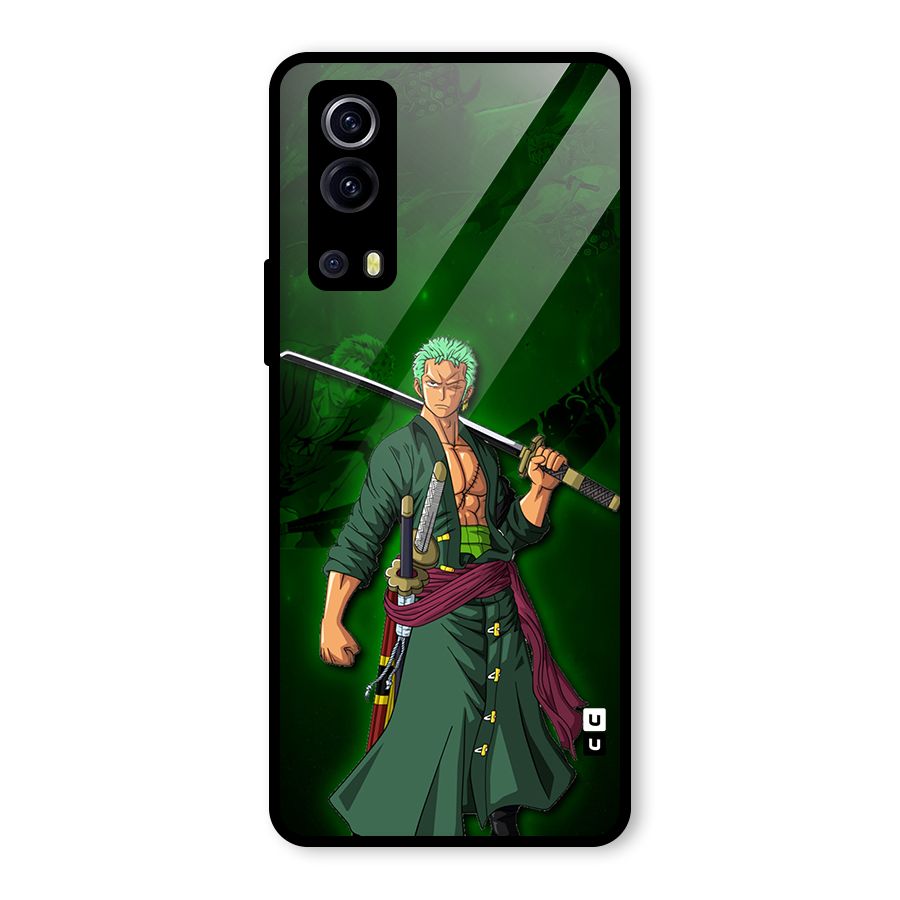 Zoro Ready Glass Back Case for Vivo iQOO Z3