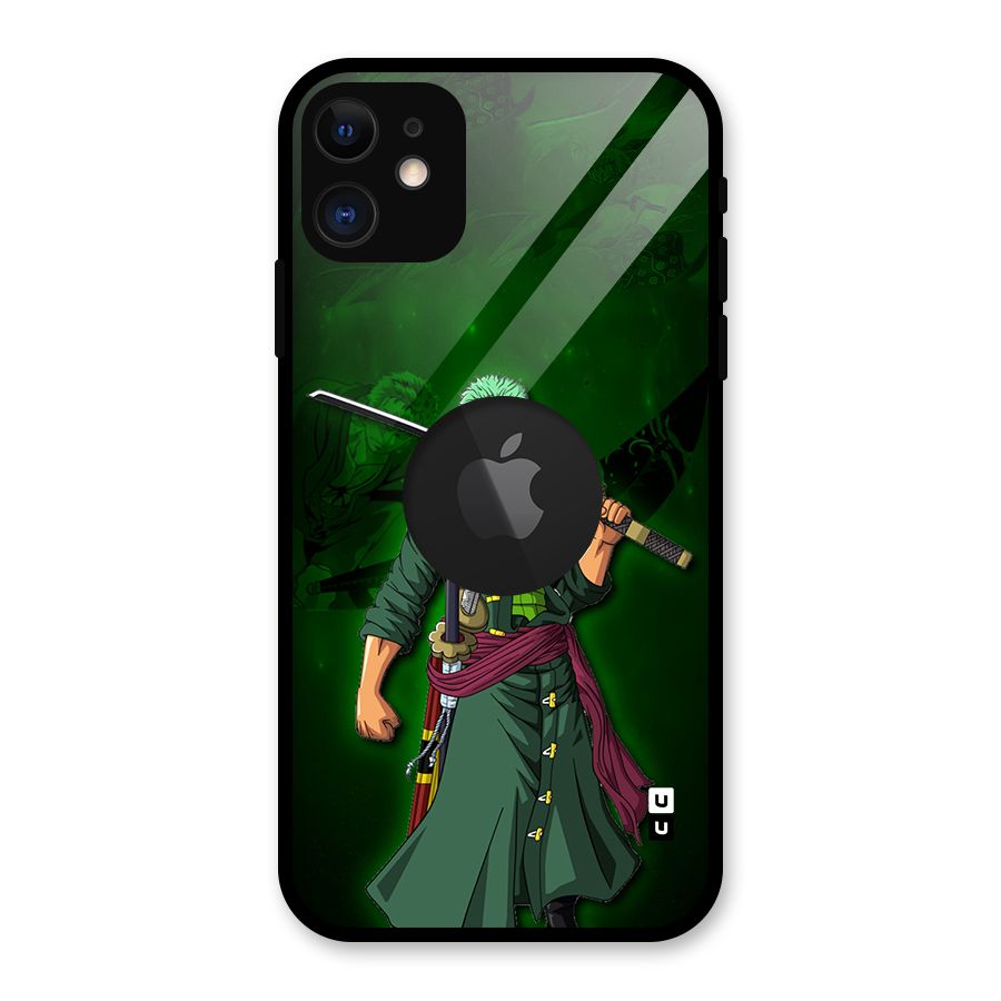 Zoro Ready Glass Back Case for iPhone 11 Logo Cut