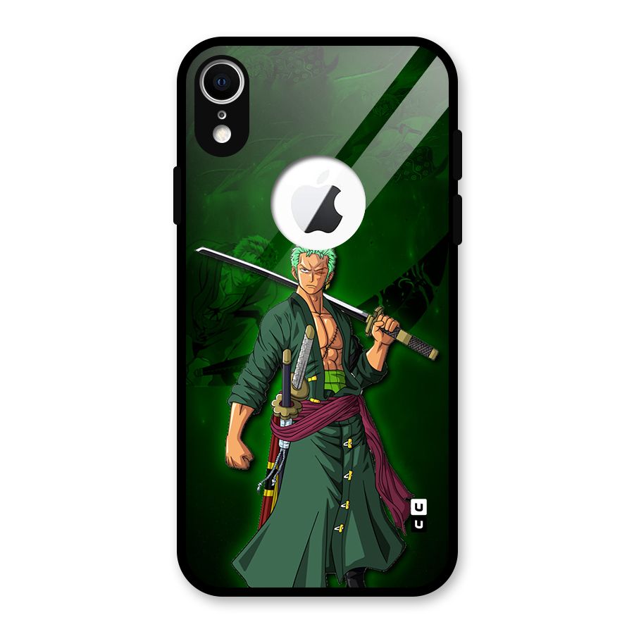 Zoro Ready Glass Back Case for iPhone XR Logo Cut