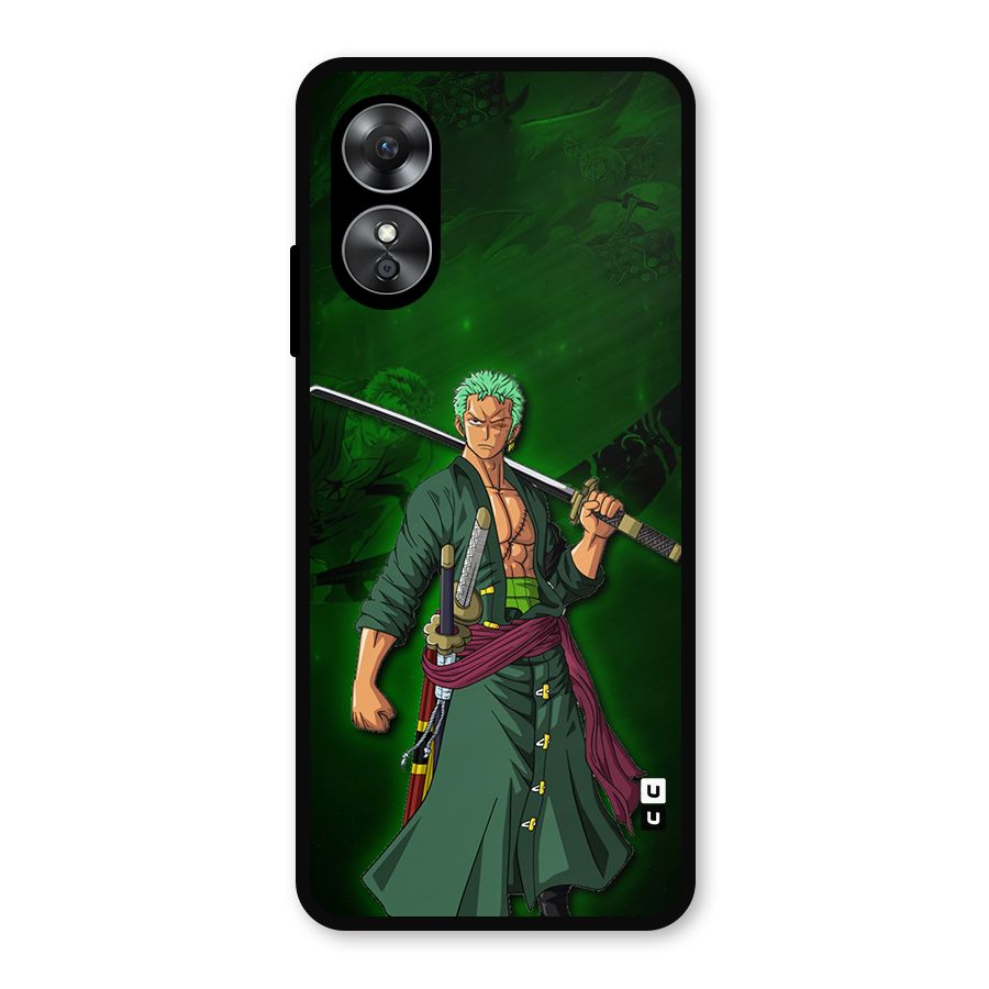 Zoro Ready Metal Back Case for Oppo A17