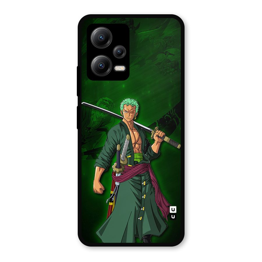 Zoro Ready Metal Back Case for Poco X5