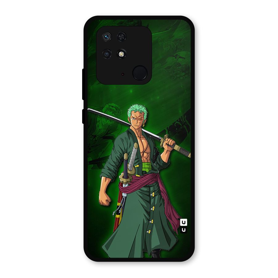Zoro Ready Metal Back Case for Redmi 10