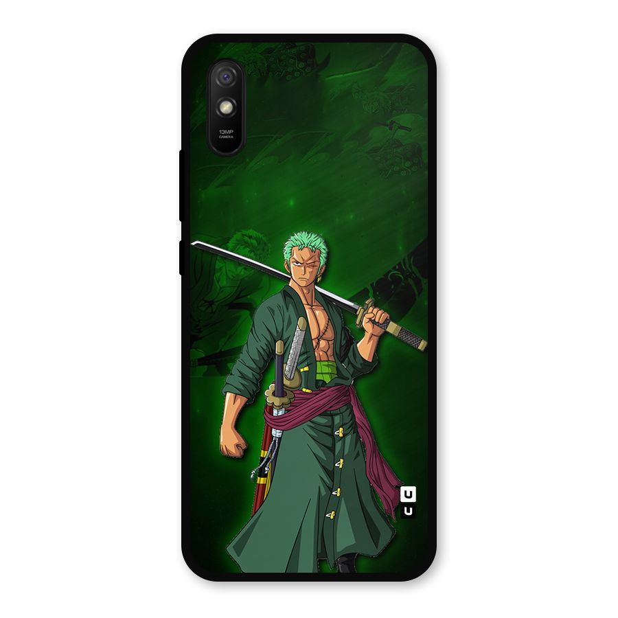 Zoro Ready Metal Back Case for Redmi 9a