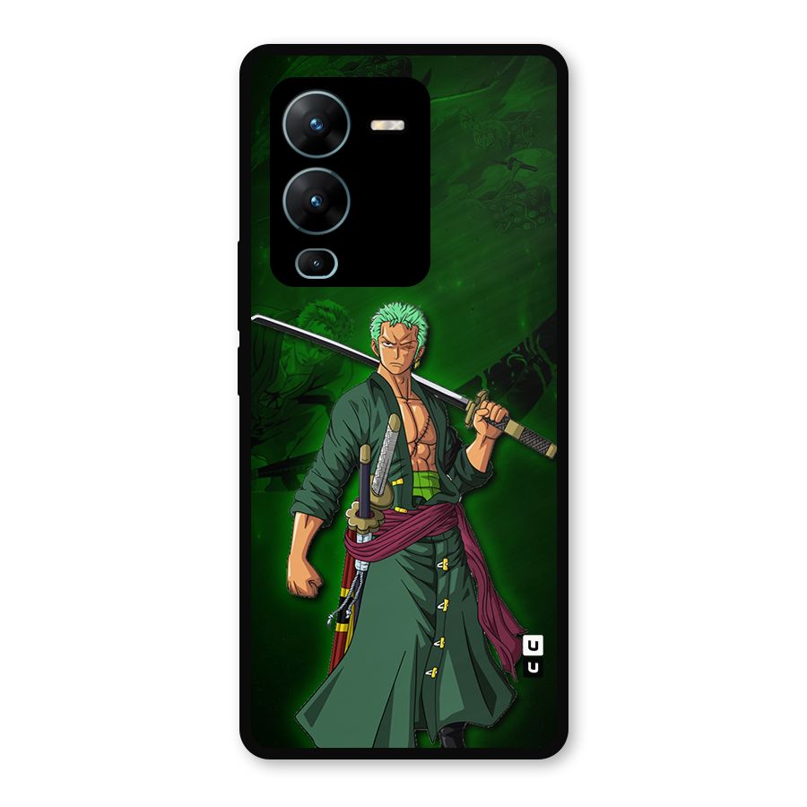 Zoro Ready Metal Back Case for Vivo V25 Pro
