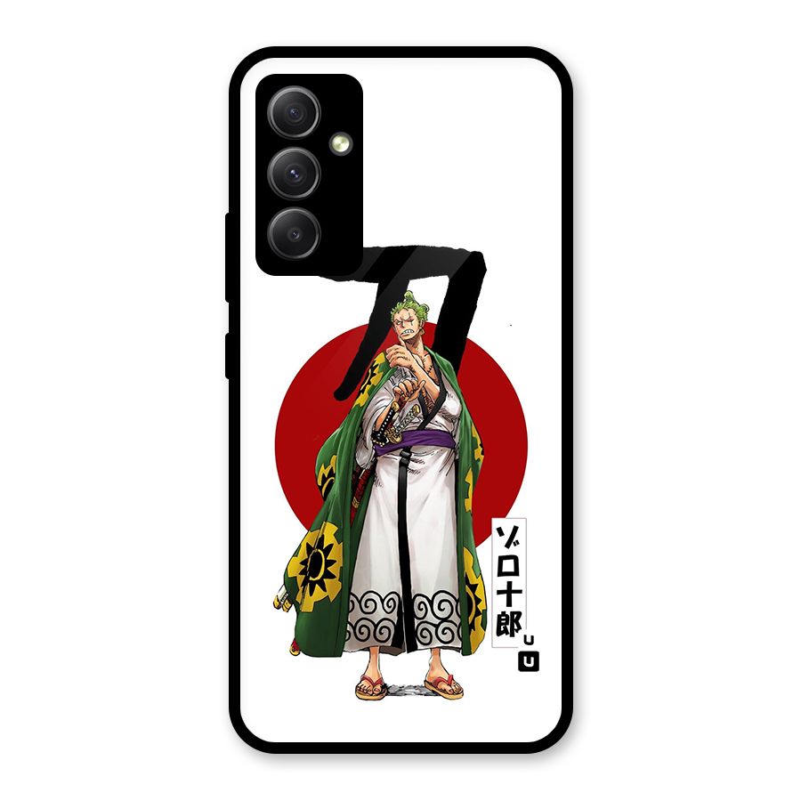 Zoro Stance Glass Back Case for Galaxy A34