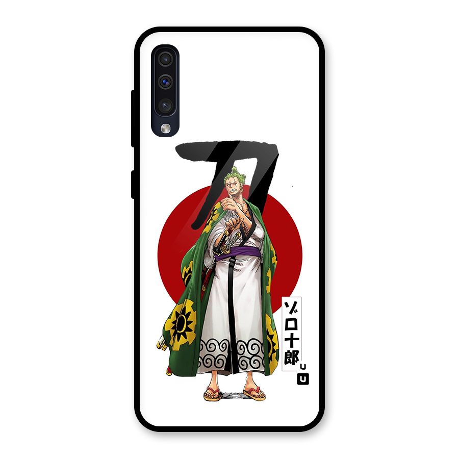 Zoro Stance Glass Back Case for Galaxy A50s