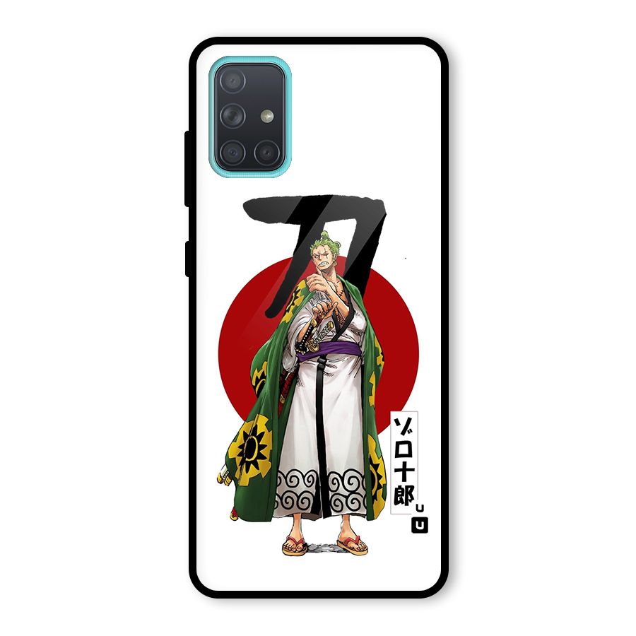 Zoro Stance Glass Back Case for Galaxy A71