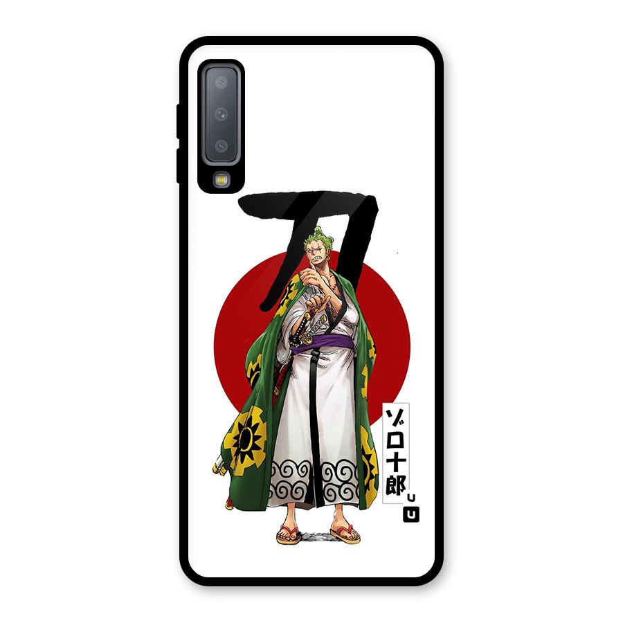 Zoro Stance Glass Back Case for Galaxy A7 (2018)