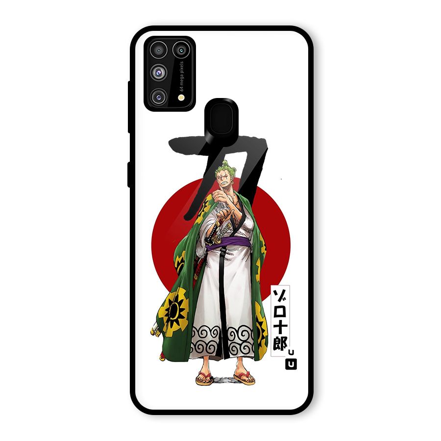 Zoro Stance Glass Back Case for Galaxy F41