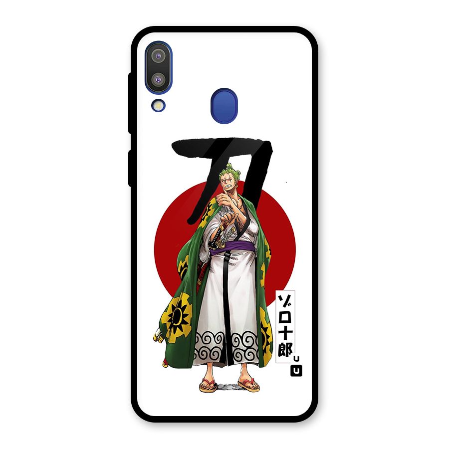 Zoro Stance Glass Back Case for Galaxy M20