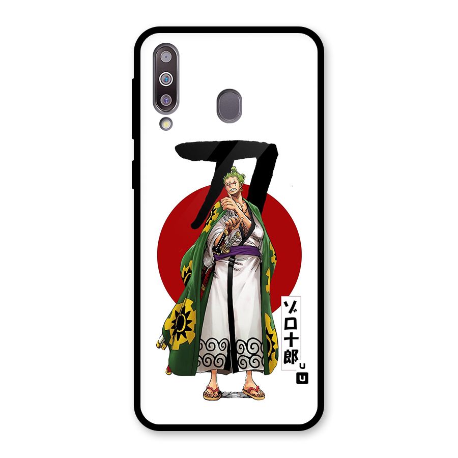 Zoro Stance Glass Back Case for Galaxy M30