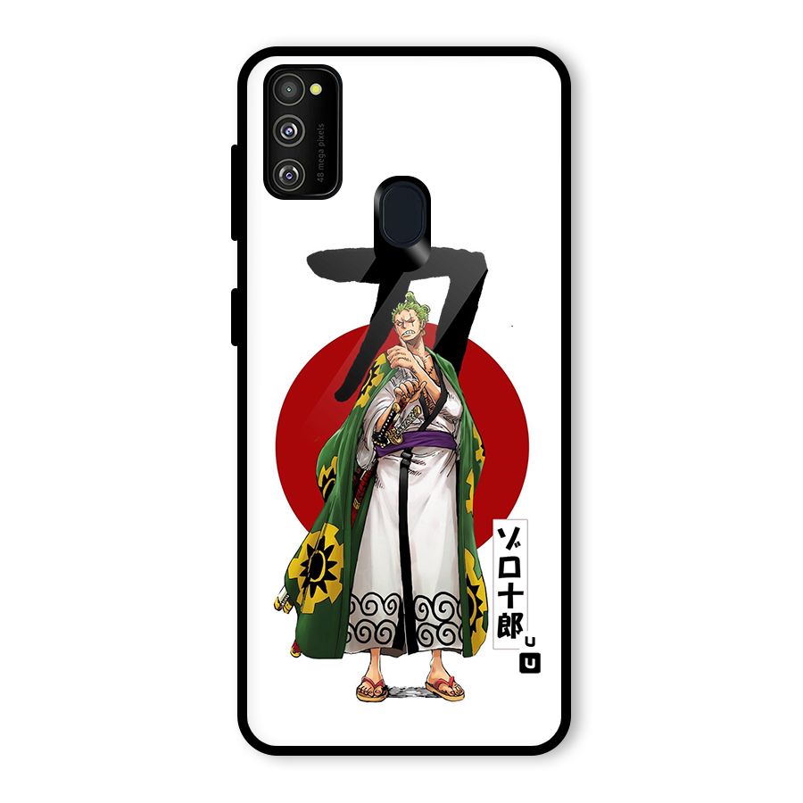 Zoro Stance Glass Back Case for Galaxy M30s