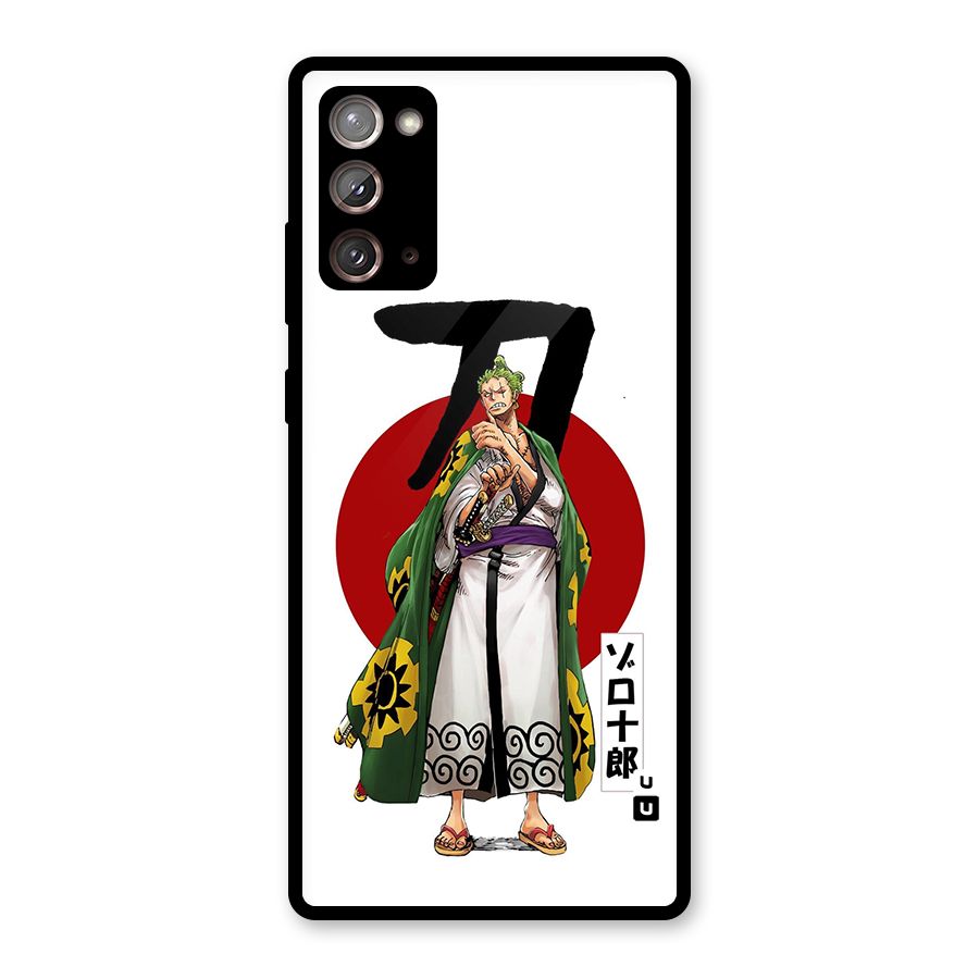 Zoro Stance Glass Back Case for Galaxy Note 20