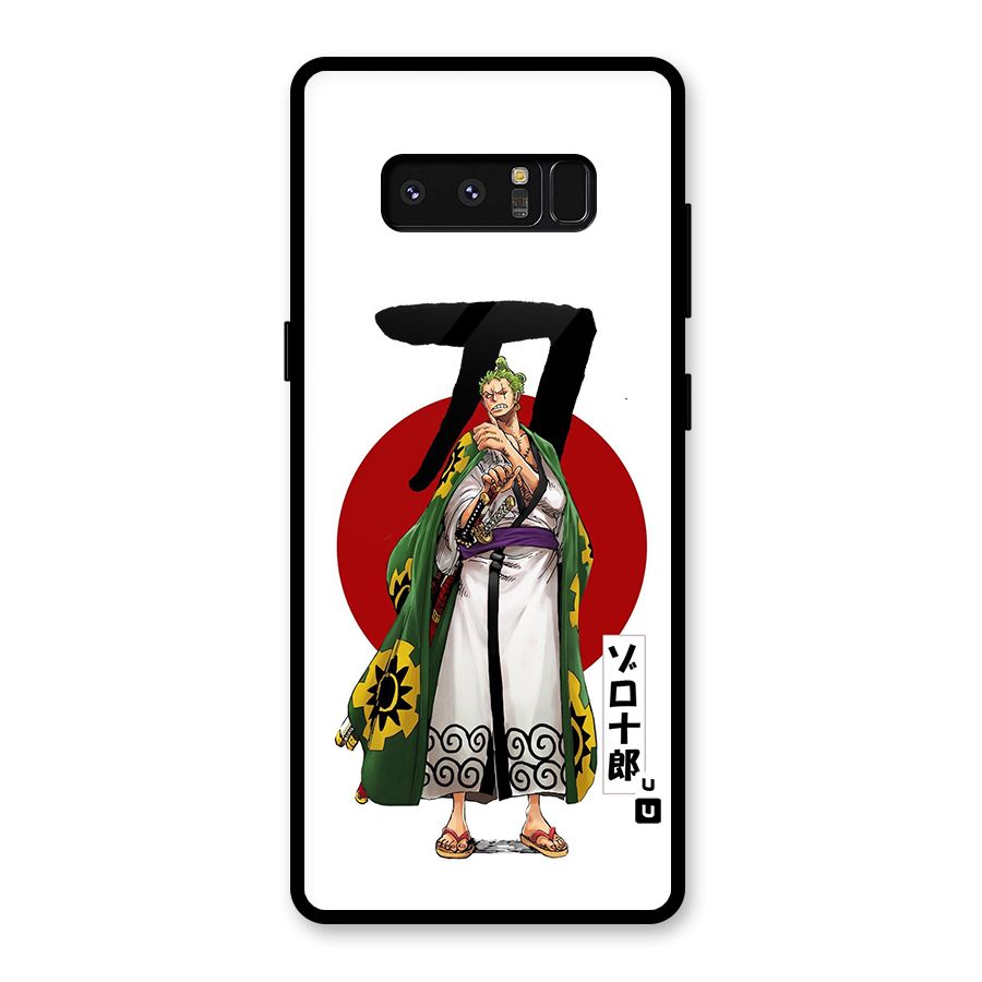 Zoro Stance Glass Back Case for Galaxy Note 8