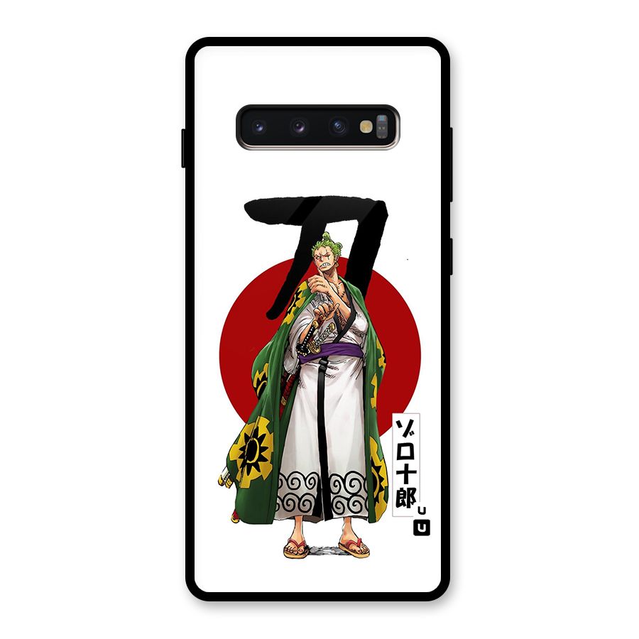 Zoro Stance Glass Back Case for Galaxy S10 Plus