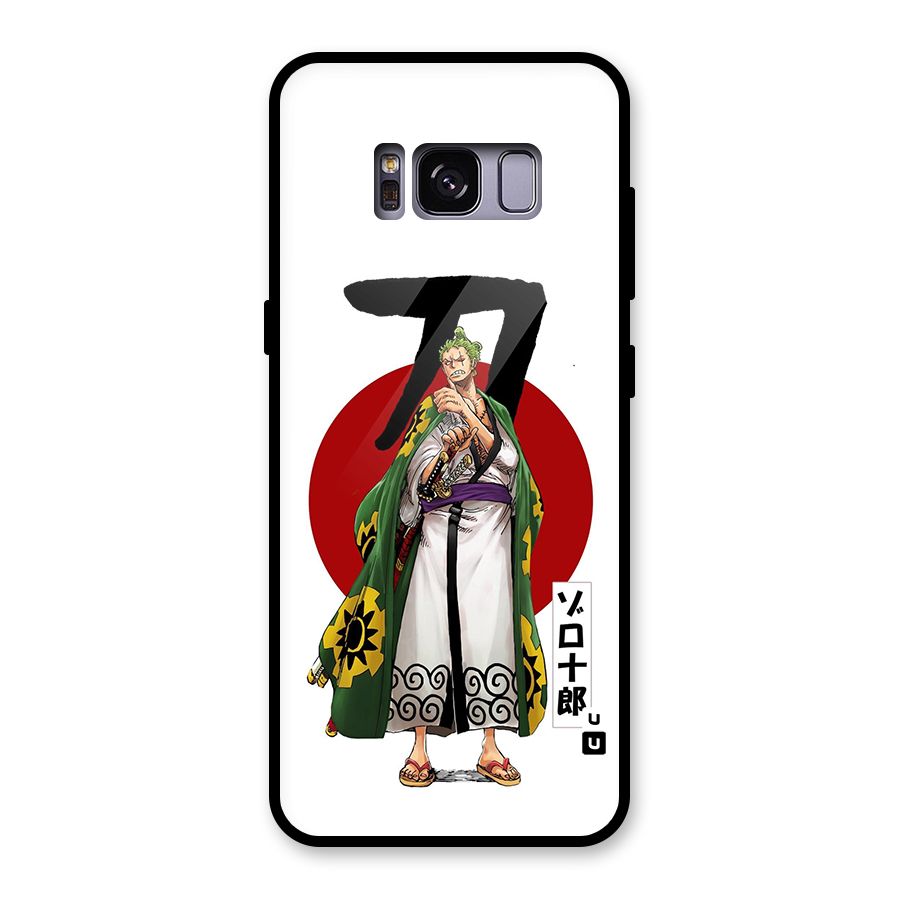 Zoro Stance Glass Back Case for Galaxy S8