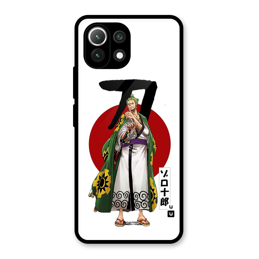 Zoro Stance Glass Back Case for Mi 11 Lite NE 5G