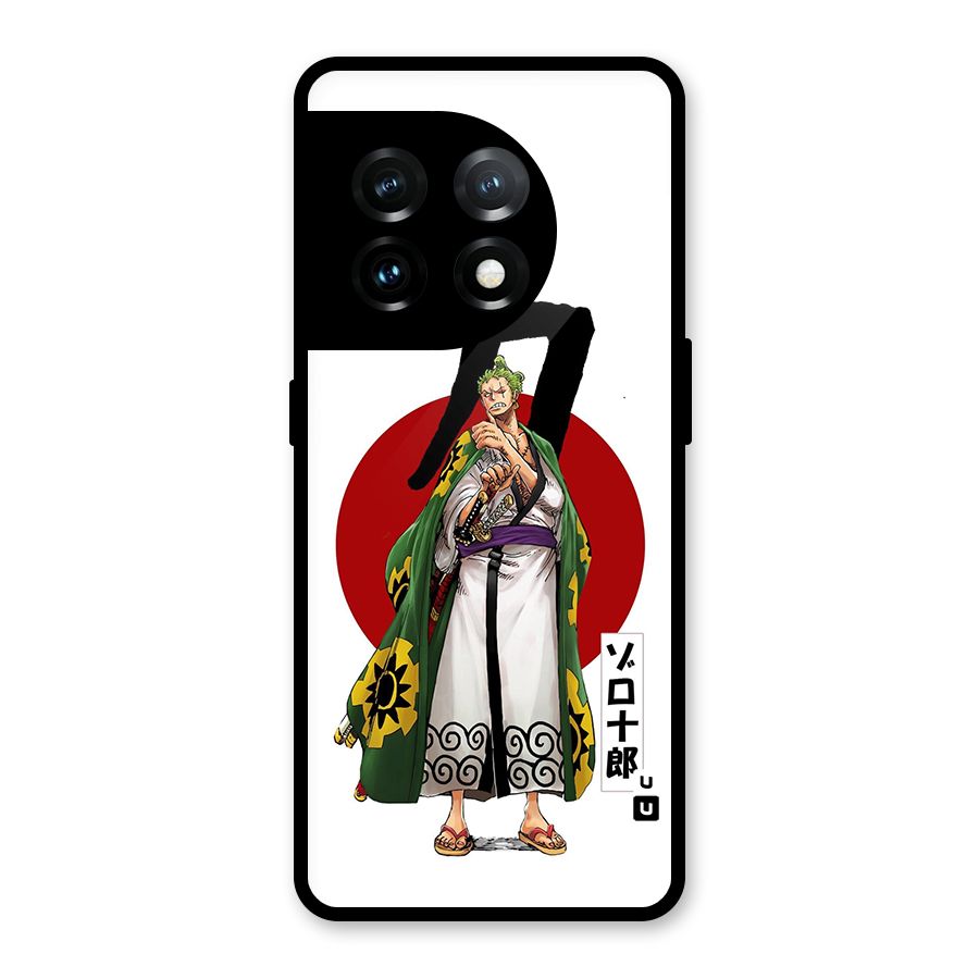 Zoro Stance Glass Back Case for OnePlus 11